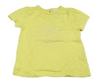 Žluté tričko se třpytivým sluníčkem Topomini