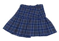 Modro-bílo-hnědá kostkovaná sukně H&M