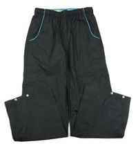 Černé šusťákové funkční kalhoty Crane