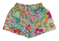 Zeleno-barevné vzorované kraťasy Primark