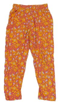 Růžovo-vzorované lehké kalhoty Dunnes Stores