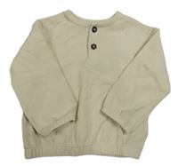 Béžové žebrované s knoflíčky H&M