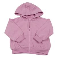 Růžová propínací mikina s kapucí zn. M&S