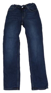 Tmavomodré skinny rifle 