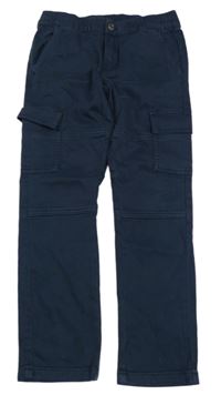 Tmavomodré kalhoty s kapsami C&A