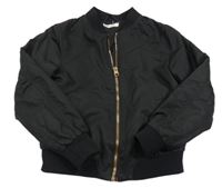 Černý šusťákový zateplený bomber H&M