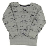 Šedá mikina s dinosaury Kiki&Koko