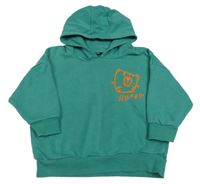 Zelená mikina s tygrem a kapucí George