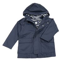 Tmavomodrá nepromokavá jarní bunda s kapucí GAP