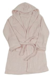 Světlerůžový chlupatý župan s kapucí DESTINATION