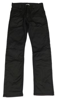 Černé potažené skinny rifle H&M