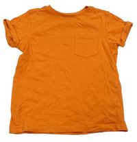 Oranžové tričko s kapsičkou George 