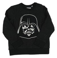 Černá melírovaná mikina s potiskem Star Wars 