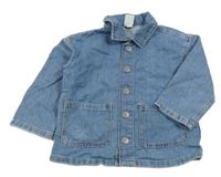 Modrá riflová košilová bunda H&M