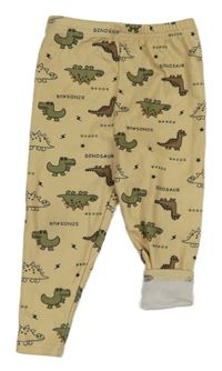 Žluté tepláky s dinosaury Shein 