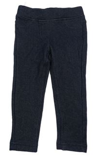 Tmavomodré zateplené legíny riflového vzhledu C&A