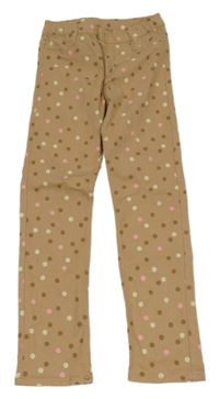 Béžové tregíny s puntíky H&M