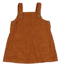 Rezavá manšestrová laclová sukně Tu