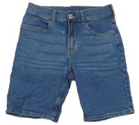 Modré teplákové riflové kraťasy H&M