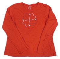 Červené triko se čtyřlístkem Esmara 