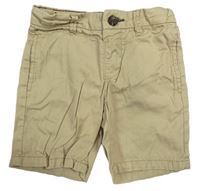 Béžové chino plátěné kraťasy H&M