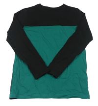 Tmavozeleno-černé triko PRIMARK