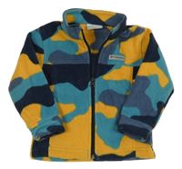 Army fleecová propínací mikina s nášivkou Columbia