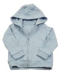 Světlemodrá propínací mikina s kotvou a kapucí F&F