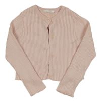 Světlerůžové žebrované úpletové propínací bolérko PRIMARK