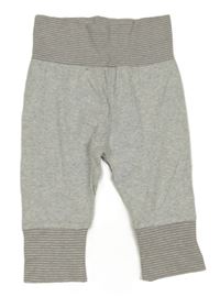 Světlešedo-šedé melírované tepláky s pruhy Mothercare