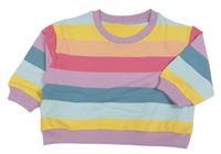 Barevná pruhovaná oversize mikina Sully&Juno