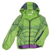Zelená šusťáková podzimní bunda s odepínací kapucí - HULK H&M