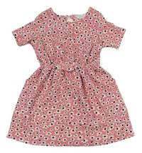 Starorůžové květované šaty Primark