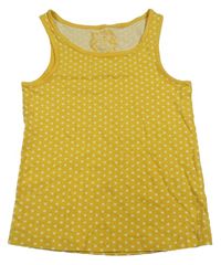 Hořčicový puntíkatý top H&M