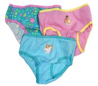 3x kalhotky s Encanto - růžové + modré + modrozelené Primark