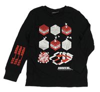 Černé triko s Minecraft