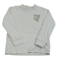 Bílá mikina s potiskem