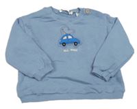 Modrá mikina s autem Zara