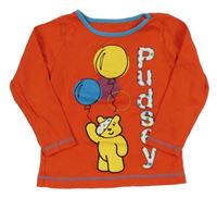 Červené triko s Pudseym a balónky George
