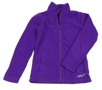 Fialová fleecová propínací funkční mikina Gelert
