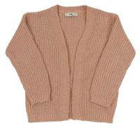 Růžový třpytivý svetrový cardigan C&A