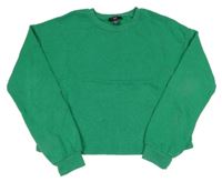 Zelená crop mikina New Look
