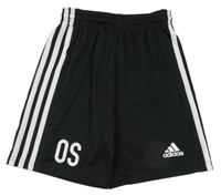 Černé sportovní funkční kraťasy s logem Adidas