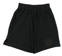 Černé pruhované sportovní kraťasy Tu