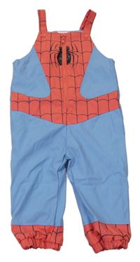 Modro-červené nepromokavé zateplené laclové kalhoty - Spiderman Primark