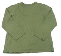 Khaki triko s kapsou Primark