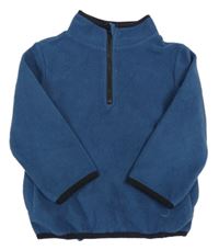 Tmavomodrá fleecová mikina M&Co