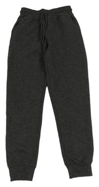 Tmavošedé žebrované tepláky PRIMARK