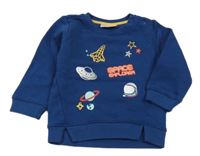 Tmavomodrá mikina s obrázky Ergee