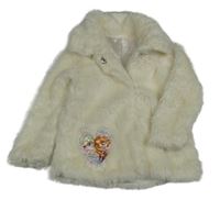 Smetanová kožešinová podšitá bunda s Frozen